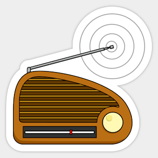 Classic radio Sticker